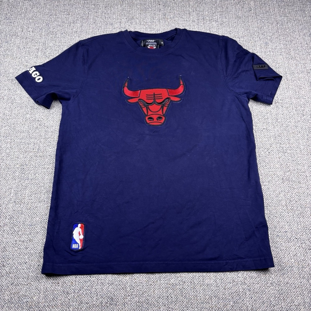 Pro Standard Chicago Bulls Blue Patch Work T-Shirt Sz medium
